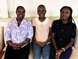 Manah Issa Pierre Nichanda Préval et Neïka Similien